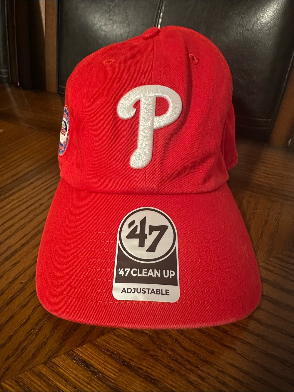47 Clean Up Adjustable adult Red Phillies Baseball Cap New